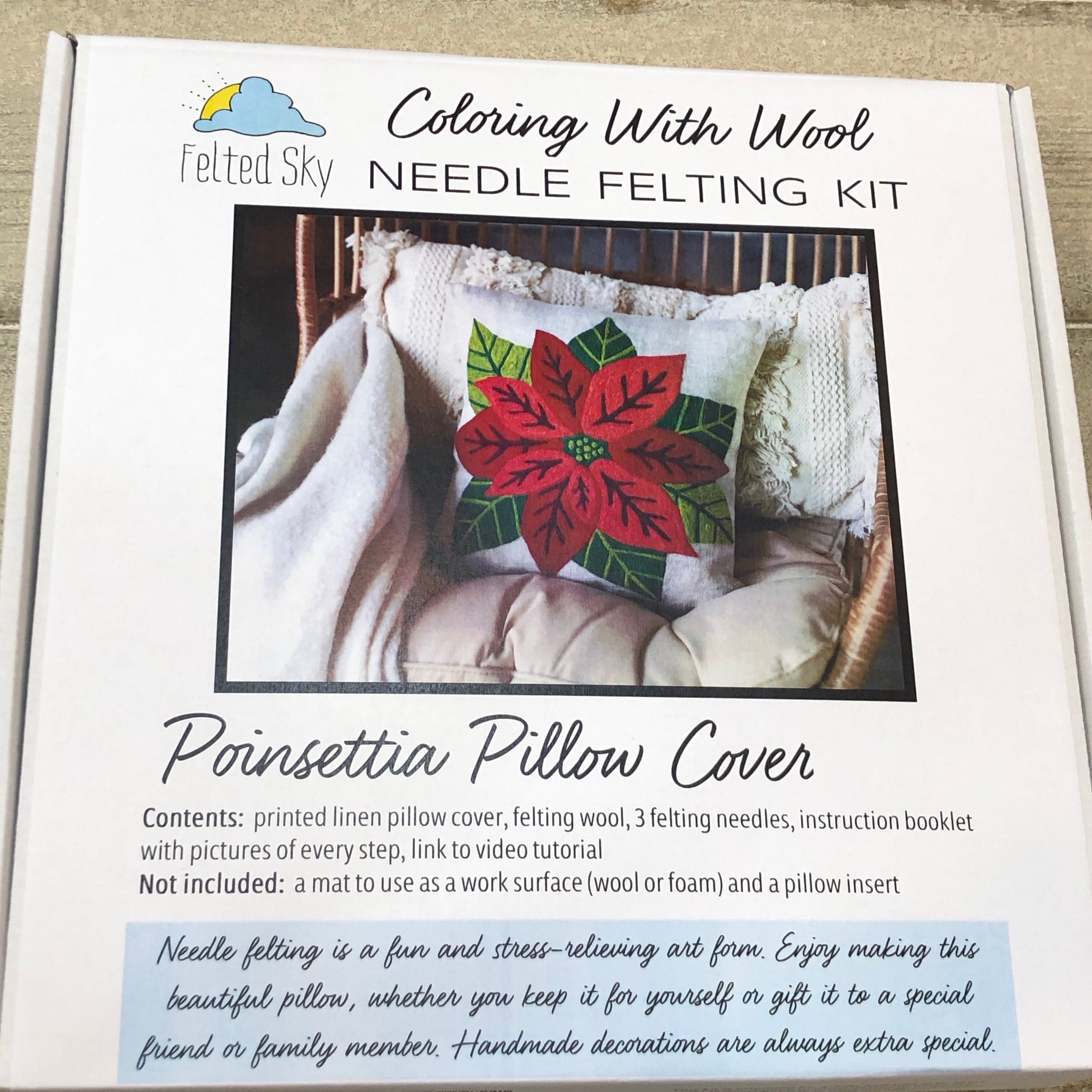 Felted Sky Needle Felting Kits - Four Purls Yarn Shop